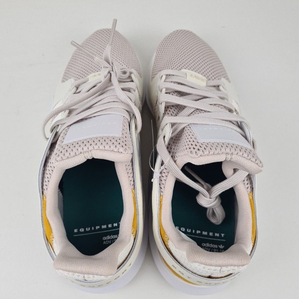 Adidas Men's Equipment Support ADV Running Sneakers White Yellow SZ 10.5 - Picture 6 of 12